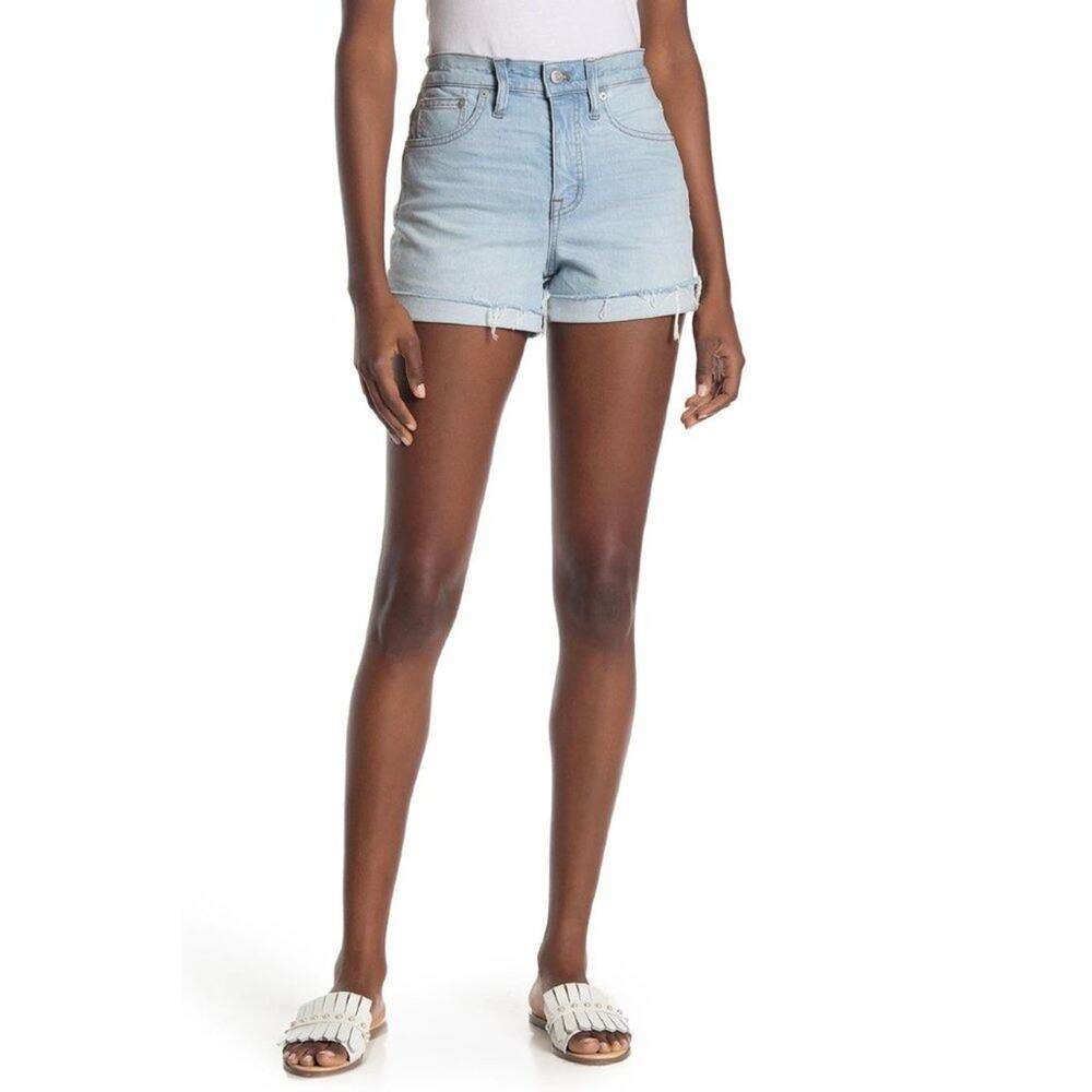 Madewell High Waisted Denim Shorts Prescott Wash